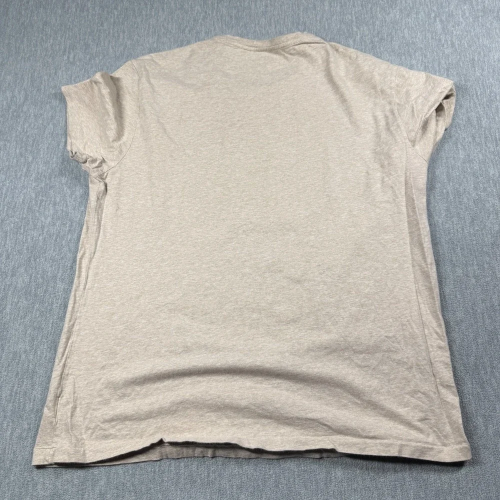 Polo Ralph Lauren T-Shirt Men XL Tan Crew Neck Short Sleeve Brown Pony Cotton Te